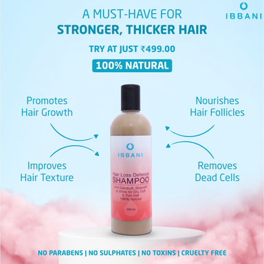 Hair Loss Defence Shampoo (No Sulphates,No Parabens,No Toxins)
